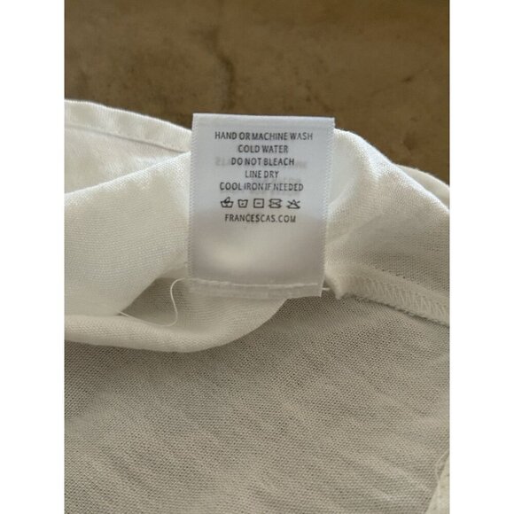 Jun & Ivy White Button Front Blouse XL Francesca’s V-Neck Short Sleeve Top NWT - Picture 10 of 10